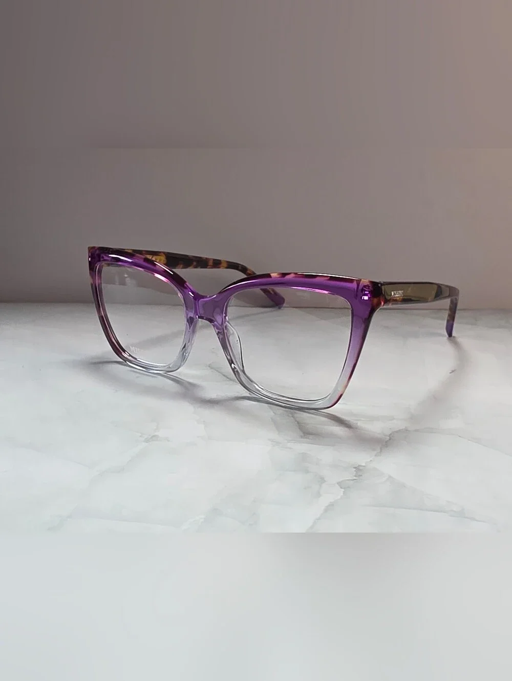 Missoni MIS 0092 HKZ Violet Havana Cat Eye Eyeglasses 54mm NWT